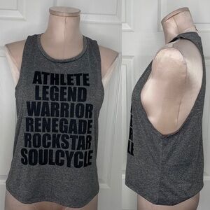 Soulcycle Gray Athletic Tank Top Sz S